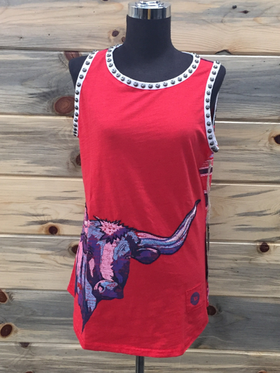 Moon-n-Cow Tank Double D Ranch Top