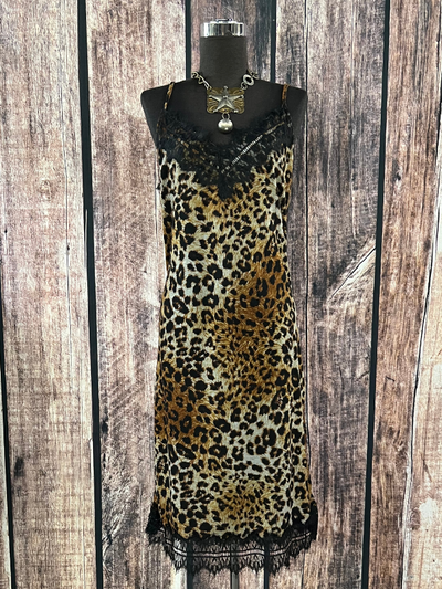 Cheetah and Lace Dress