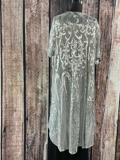 Silver Sequin Duster by L&B