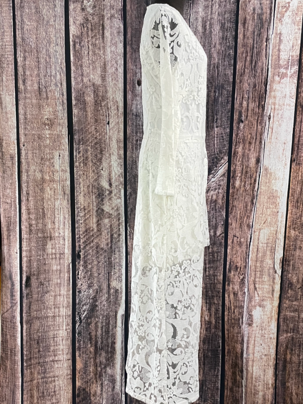 Long White Lace Dress by Rockwell Tharp