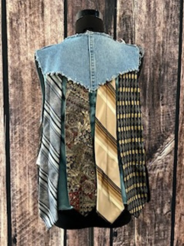 Blue Tie Vest by CornFed Cowgirl