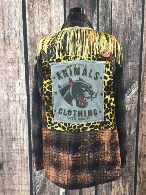 Animals Clothing Flannel Top by CornFed Cowgirl