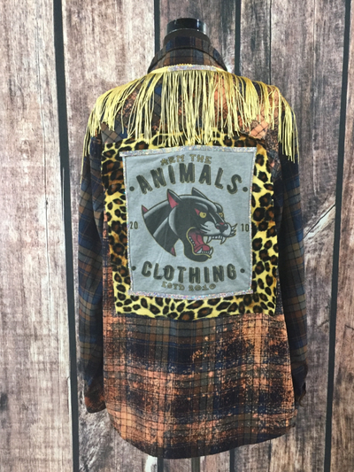 Animals Clothing Flannel Top by CornFed Cowgirl