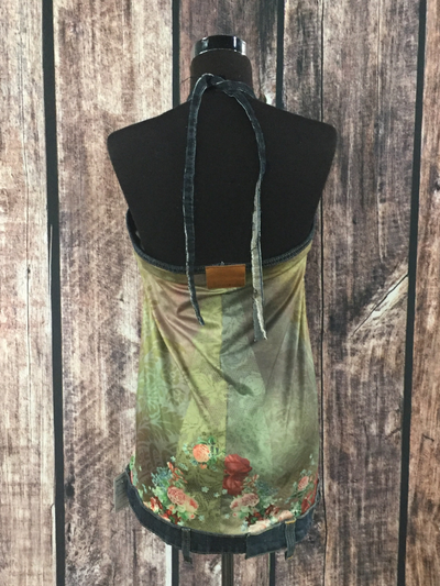 Floral with Denim Pocket Top by CornFed Cowgirl