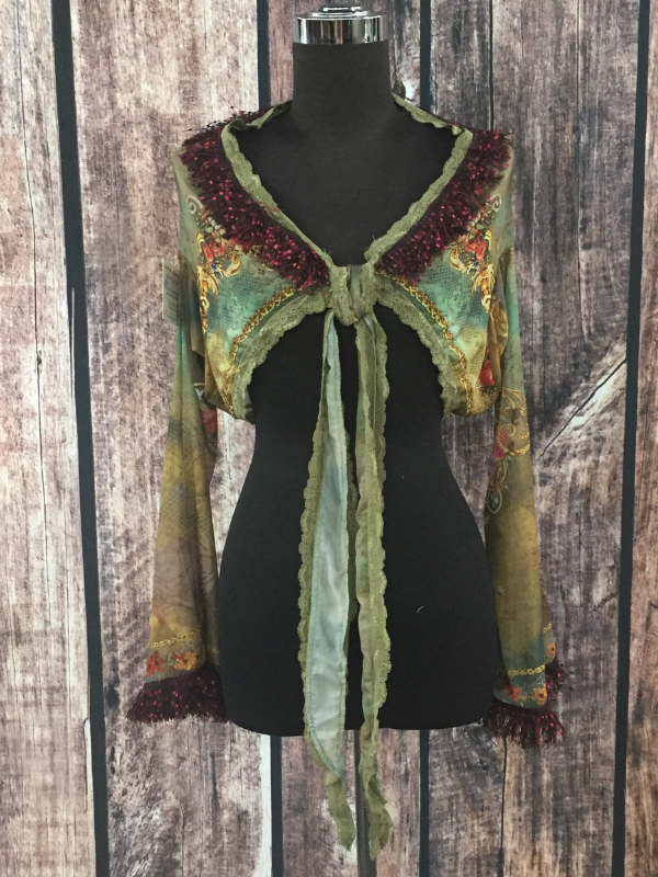 Green Tie Top by CornFed Cowgirl