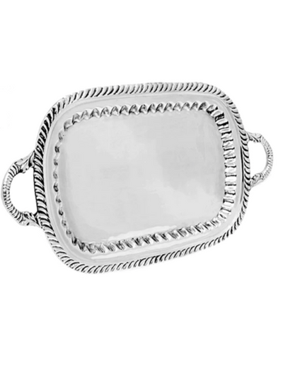 Decorative Edge Tray With Handles Lily Fields Home