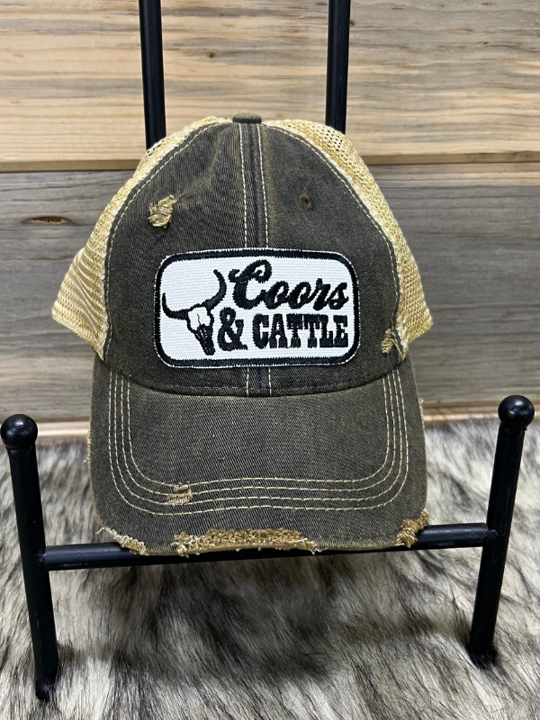 Brown Coors & Cattle Baseball Cap