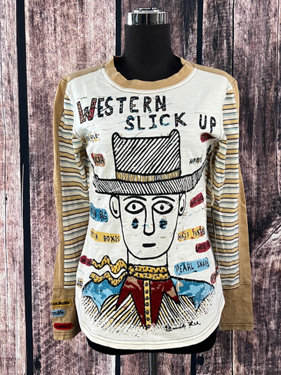 Western Slick Up Double D Ranch Top