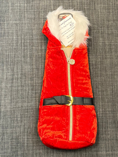 Fuzzy Santa Wine Jacket