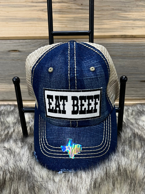 Eat Beef Baseball Cap