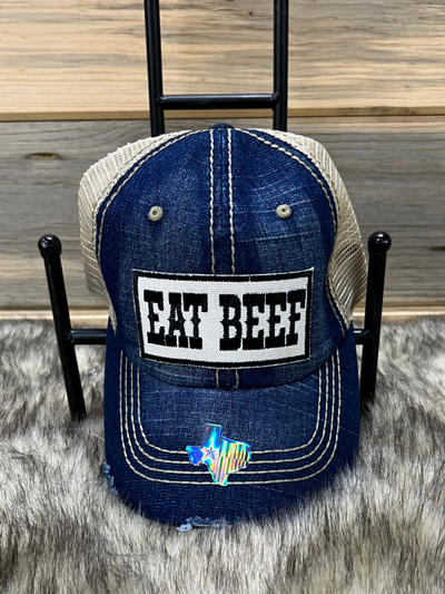 Eat Beef Baseball Cap
