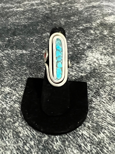 Large Turquoise Sterling Silver Ring