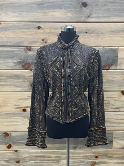 Brown Studded Jacket Double D Ranch