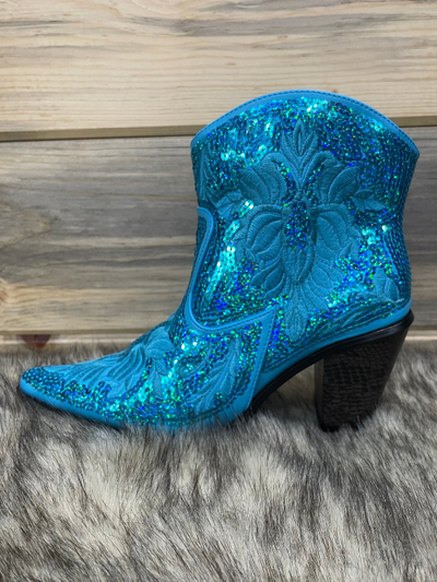 Turquoise Bootie by Helens Heart