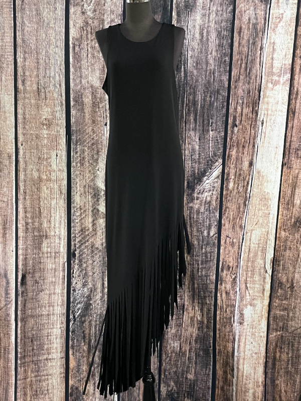 Black Fringe Dress by Eva Varro