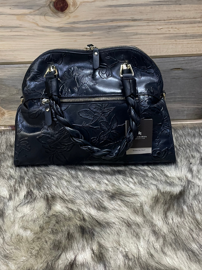Black Italian Leather Handbag Cuoteria Florentina