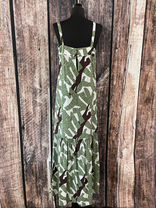 Green Leaves + Panther Maxi Dress by OO La La