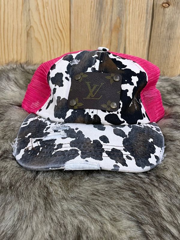 Pink Print LV Hat
