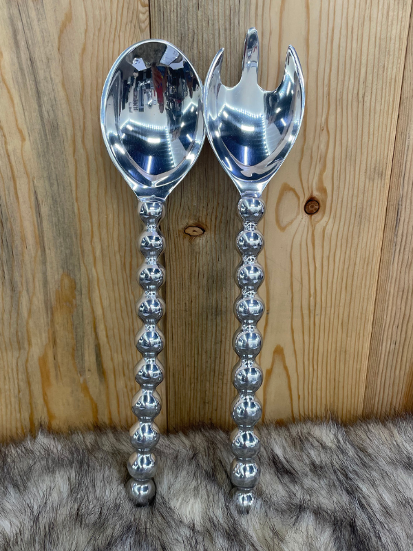 Beaded Handle Salad Servers Lily Fields Home