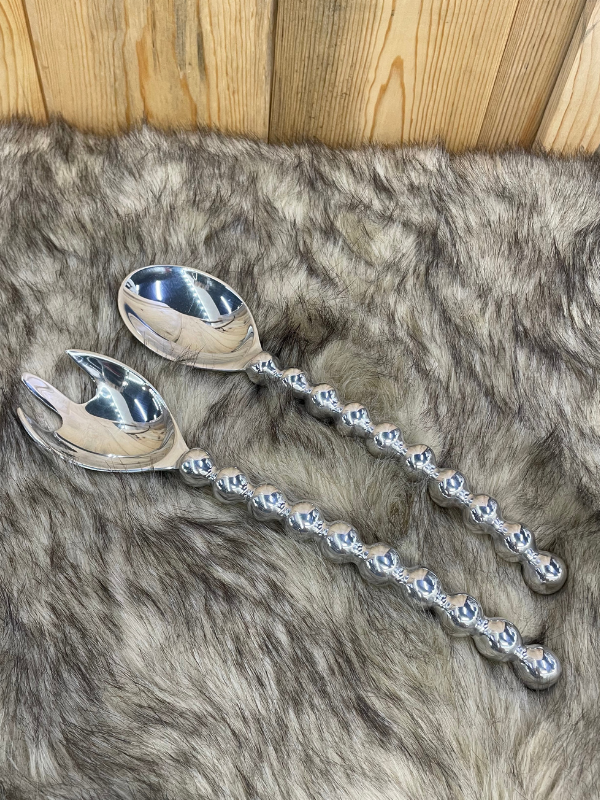 Beaded Handle Salad Servers Lily Fields Home