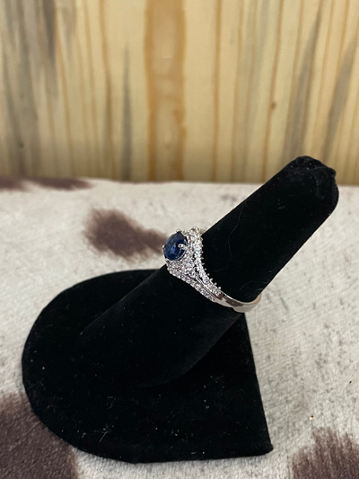 Small Deep Blue Ring
