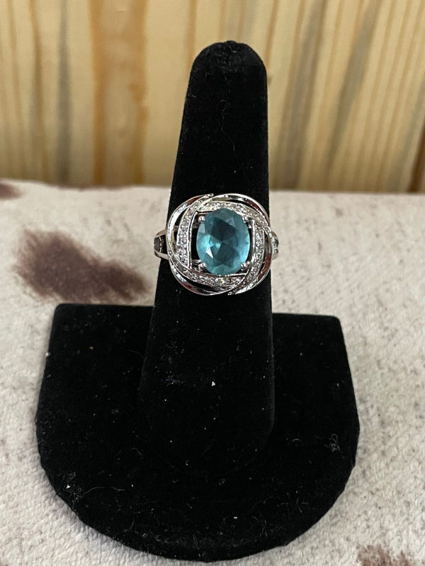 light blue ring