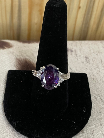 purple stone ring